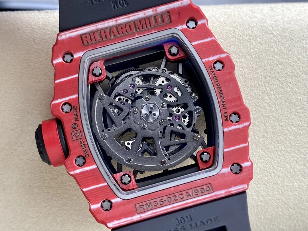 리차드밀 RM 35-02 블랙 화이트 NTPT 카본 TPT 카본 티타늄 남성 시계 레플리카 44835 Richard Mille 상세 이미지 7
