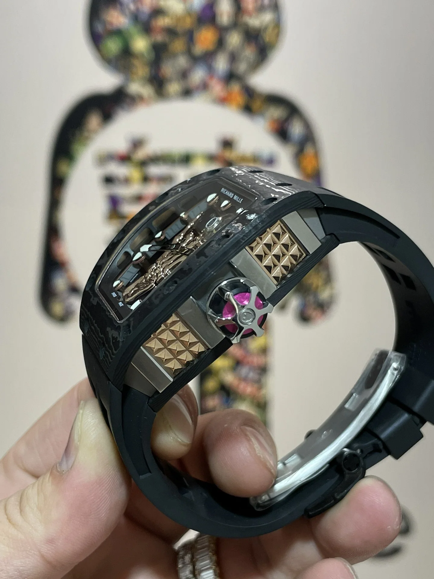 리차드밀 RM066 투르비용 NTPT 카본 TPT 카본 남성 시계 레플리카 44894 Richard Mille 상세 이미지 6