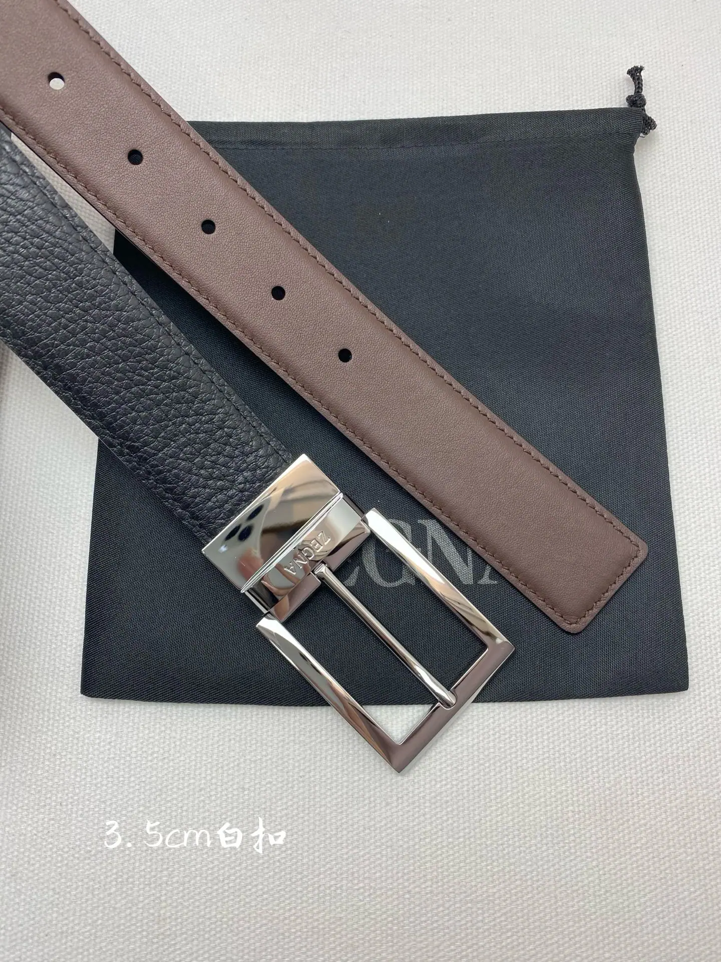 제냐 송아지가죽 남성 벨트 상세 이미지 6