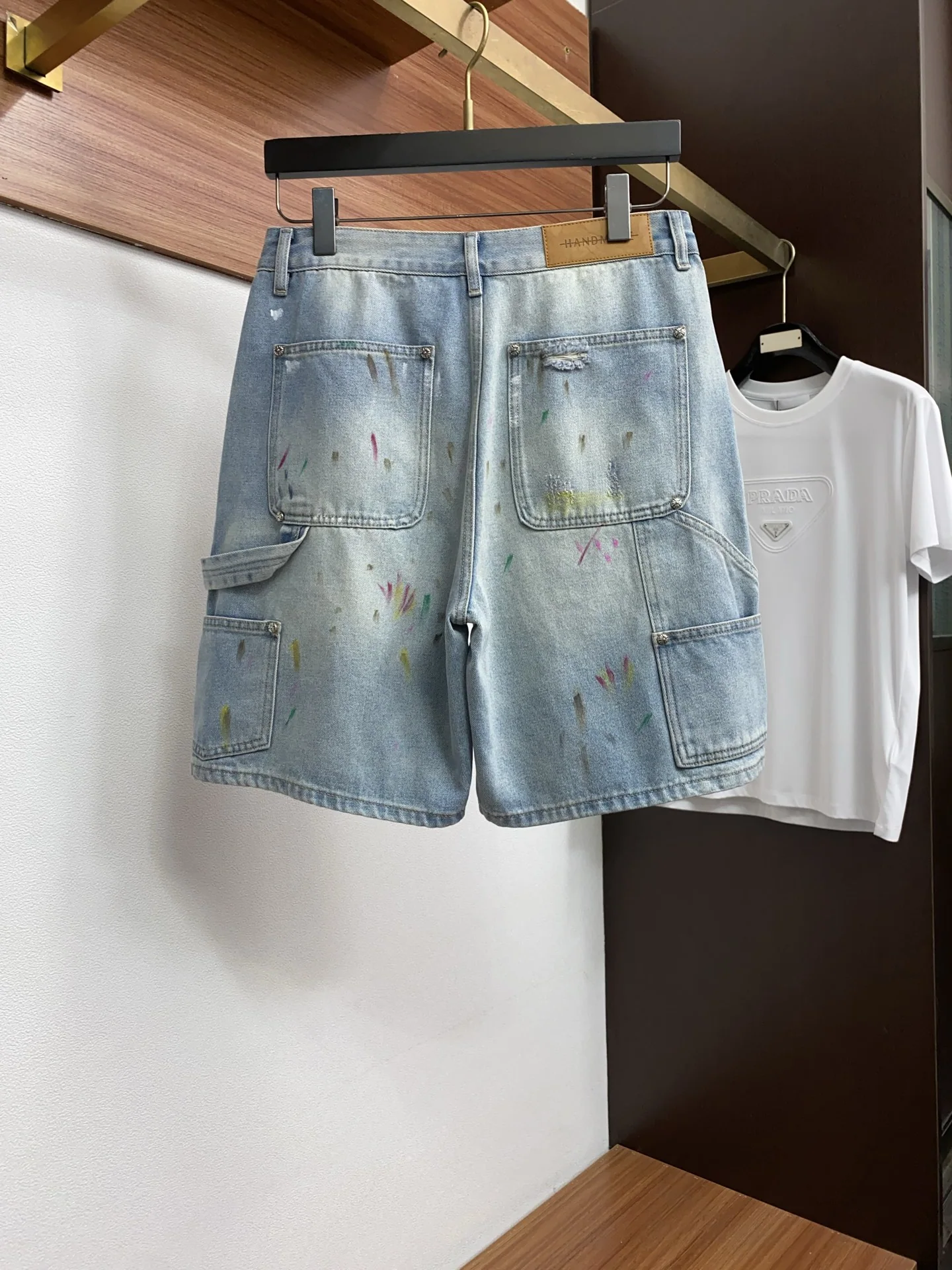 크롬하츠 데님 남성 반바지 상세 이미지 8