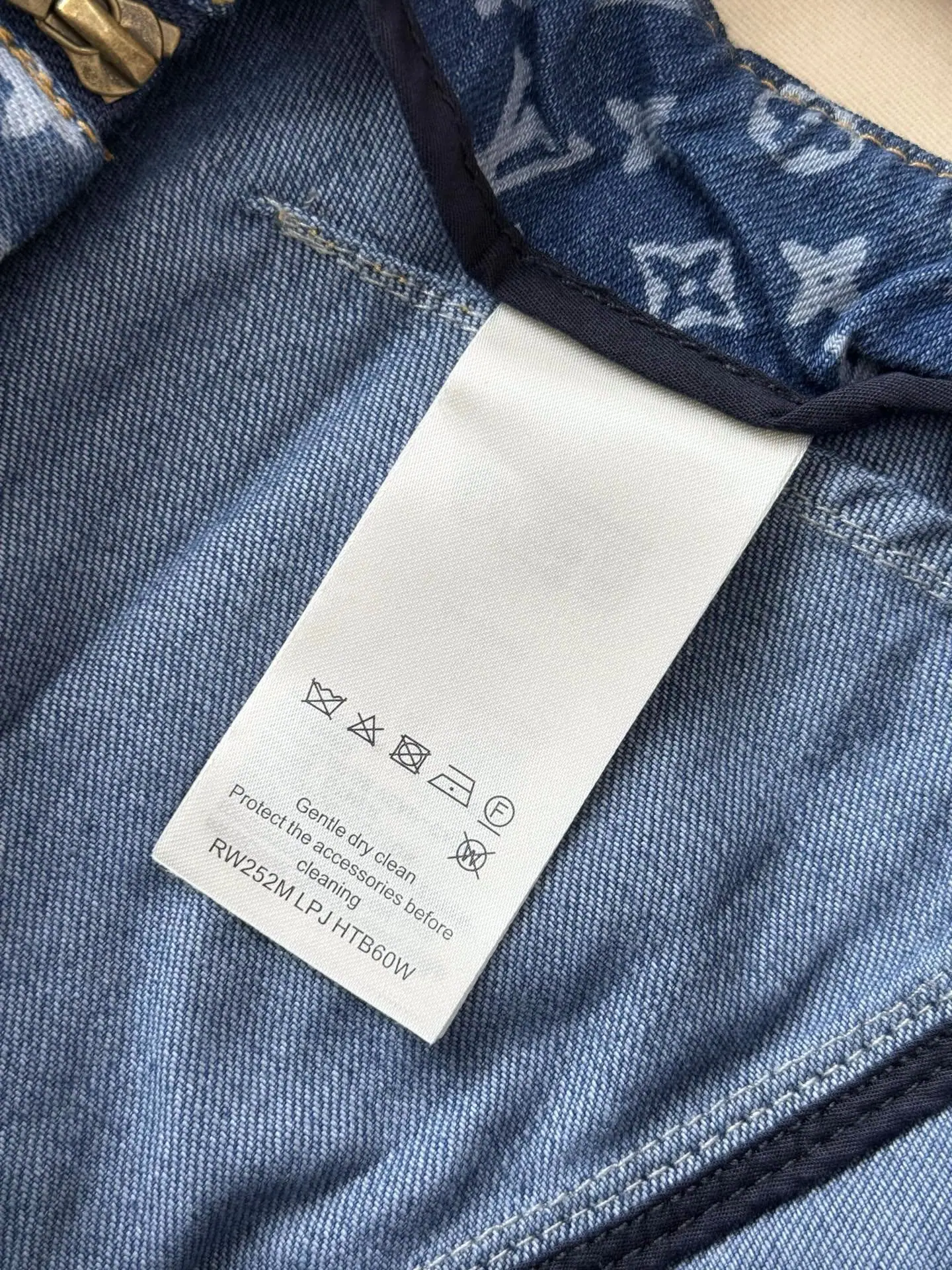 루이비통 블루 모노그램 데님 원피스 6594 상세 이미지 9