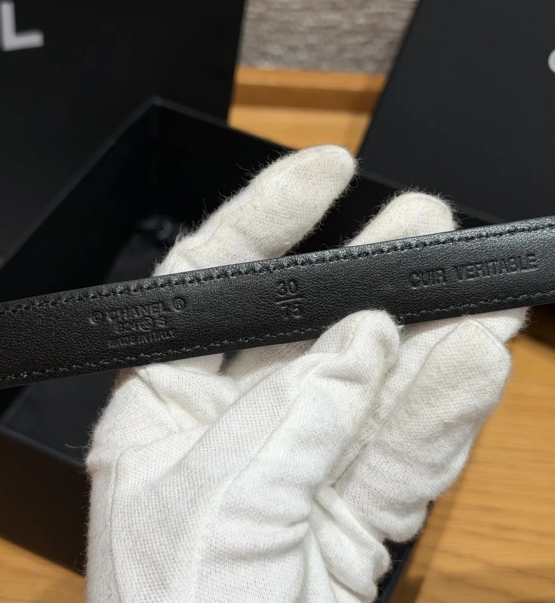 샤넬 퀼팅 램스킨 20mm 벨트 상세 이미지 5