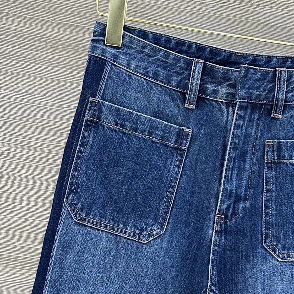 디올 레이저 커팅 워시드 데님 여성 바지 상세 이미지 3