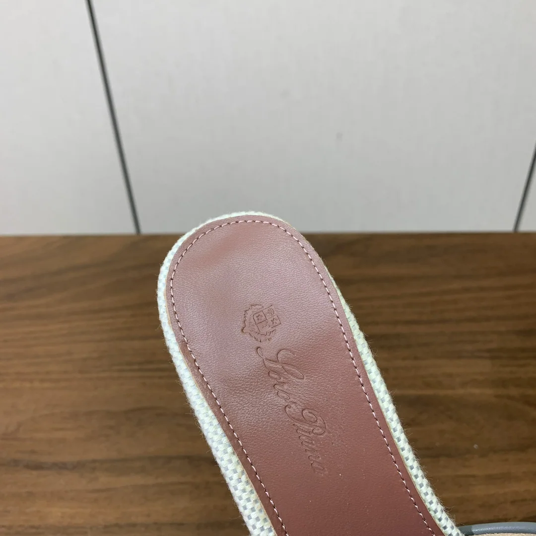 로로피아나 컬러 블록 미드힐 뮬 상세 이미지 8