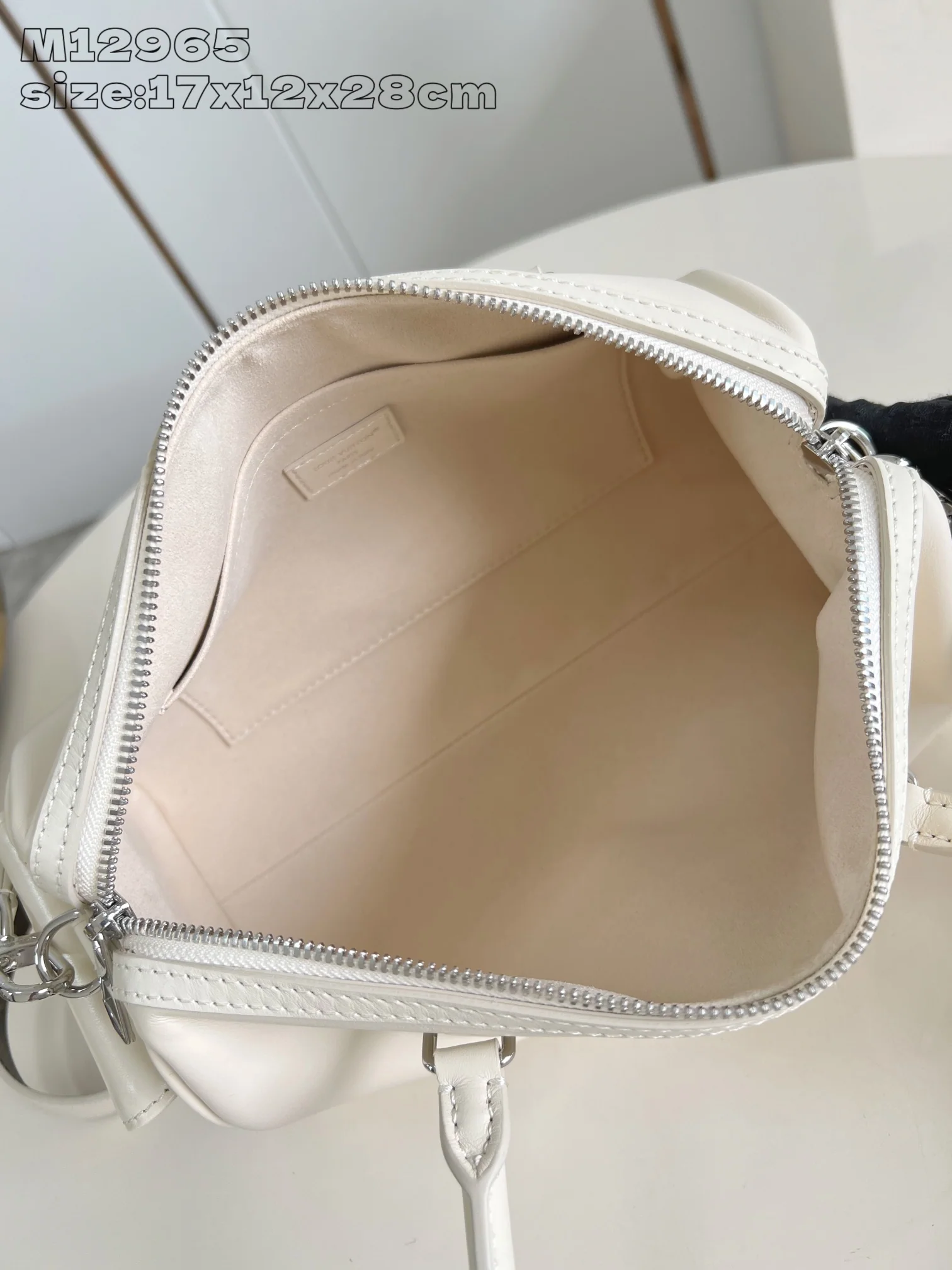 루이비통 화이트 스피디 램스킨 핸드백 M12965 상세 이미지 8