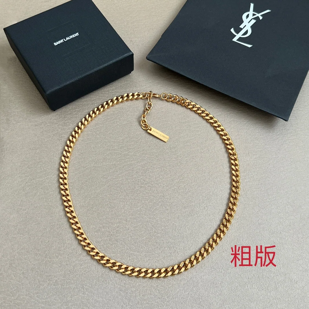 생로랑 YSL 황동 목걸이 상세 이미지 1