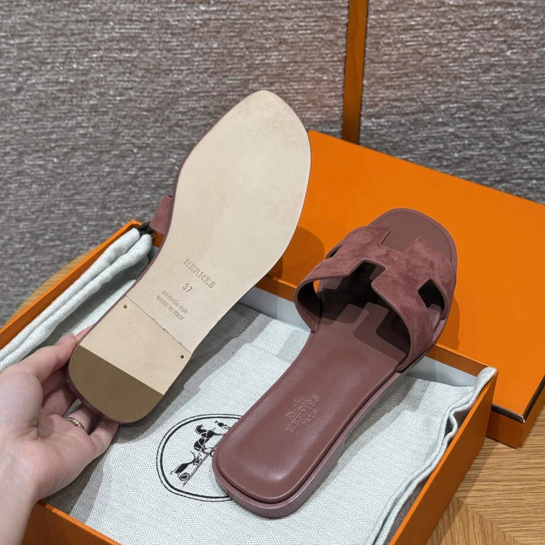 에르메스 오란 샤무아 슬리퍼 상세 이미지 5