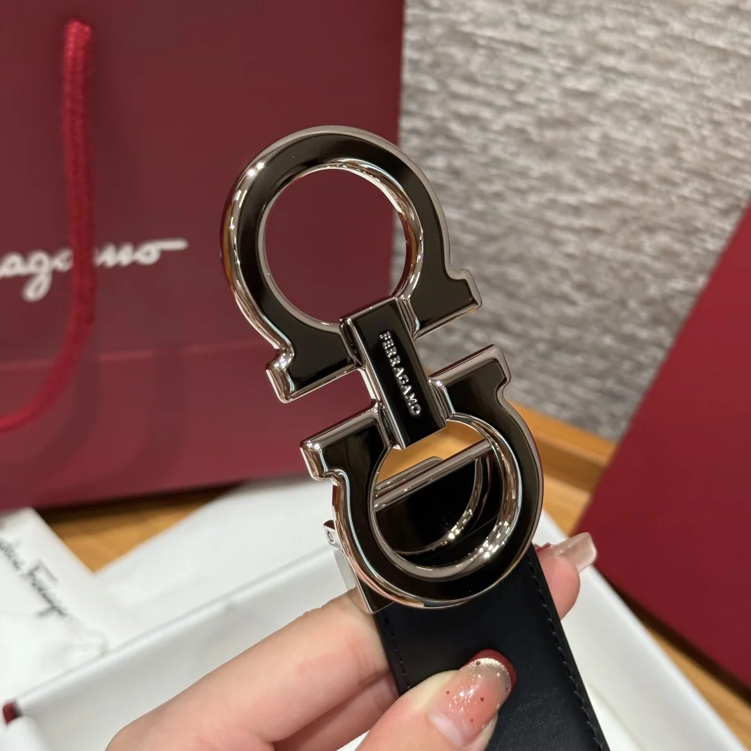 페레가모 간치니 양면 가죽 벨트 상세 이미지 7