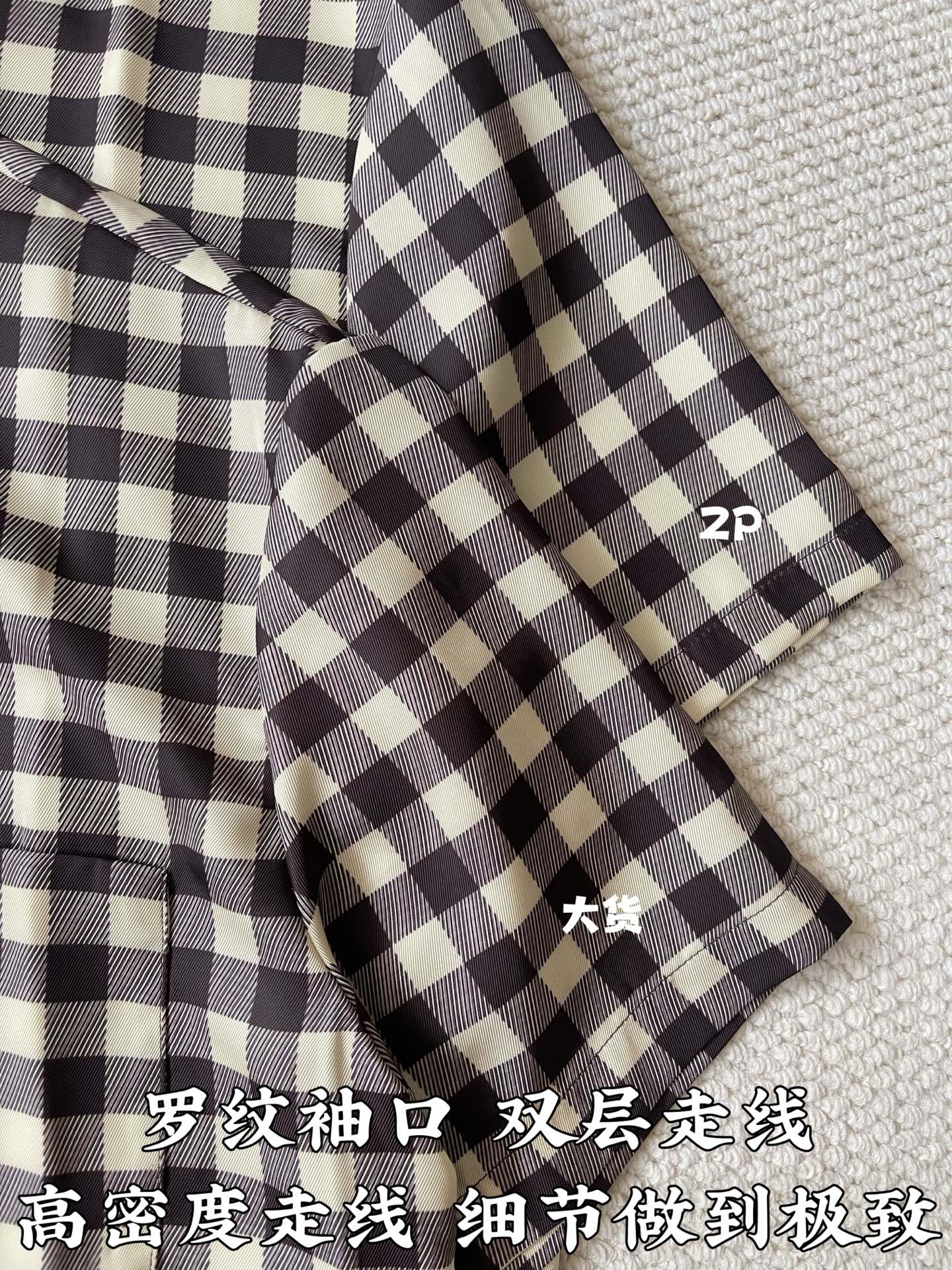 루이비통 다미에 포켓 라벨 남성 반팔 티셔츠 상세 이미지 7