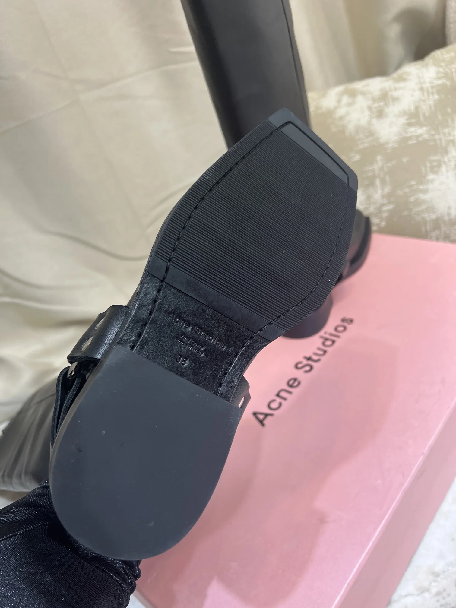 디올 스퀘어 토 모터사이클 부츠 상세 이미지 8