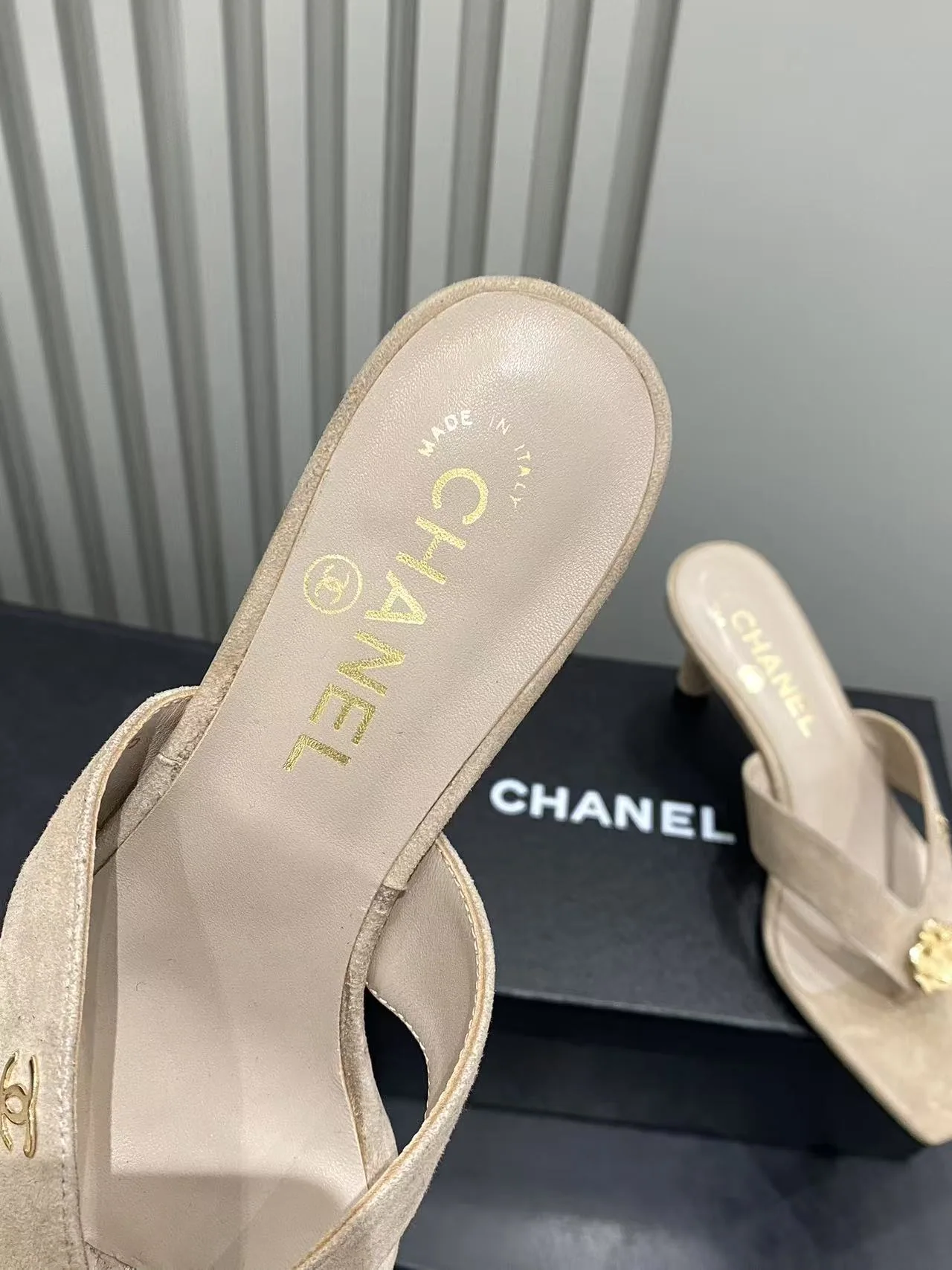 샤넬 카멜리아 스퀘어토 플립플랍 143719 Chanel 상세 이미지 7