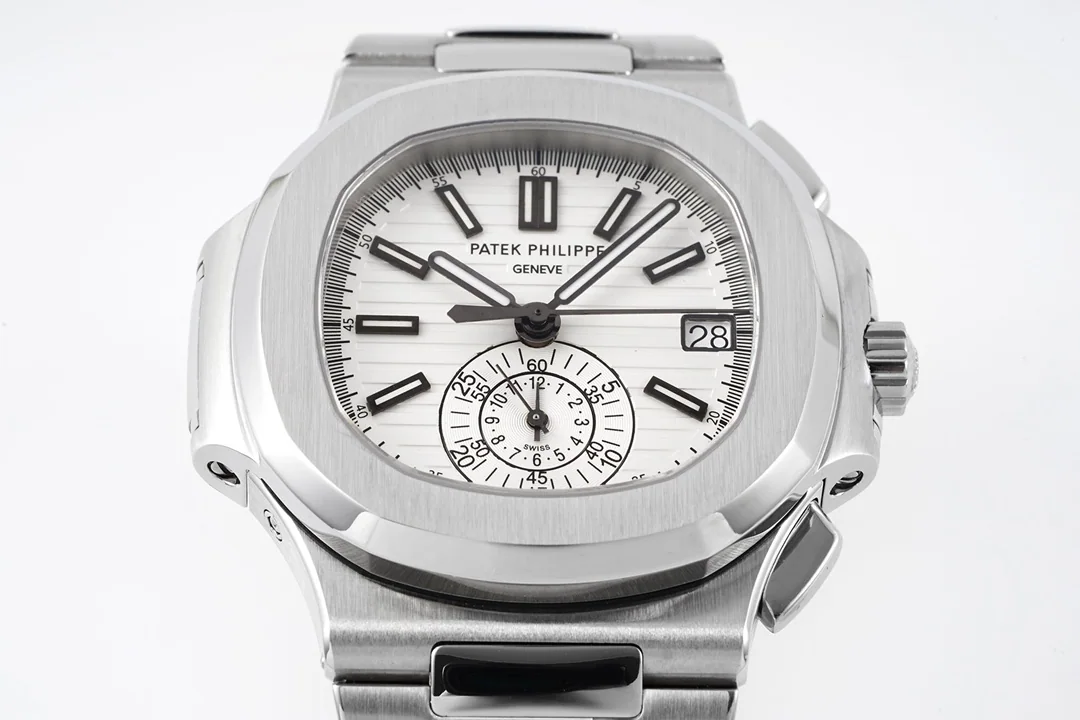 파텍필립 노틸러스 5980 크로노그래프 레더스트랩 PPF 공장 레플리카 44028 Patek Philippe 상세 이미지 3