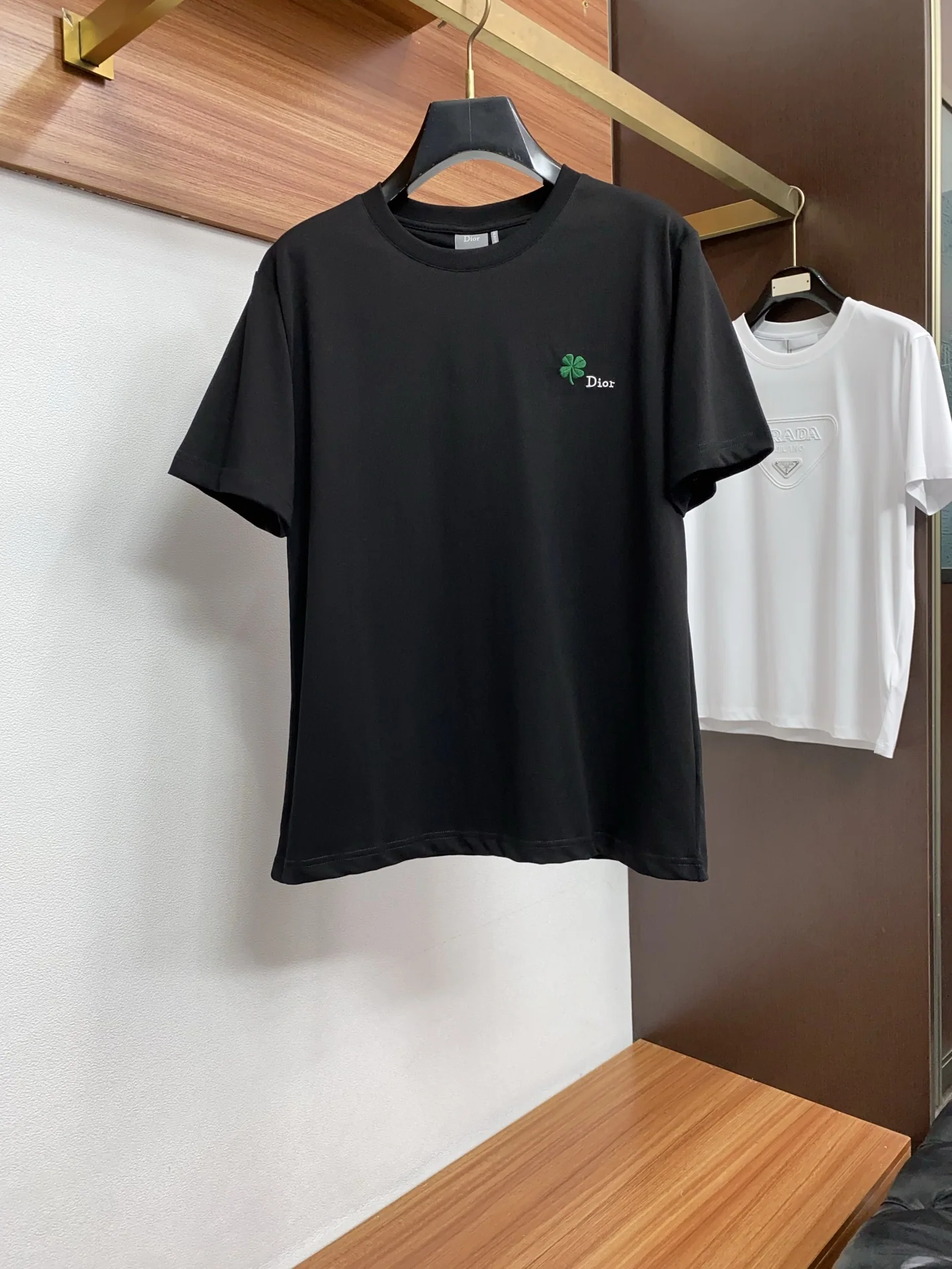 디올 크루넥 코튼 반팔 티셔츠 상세 이미지 1