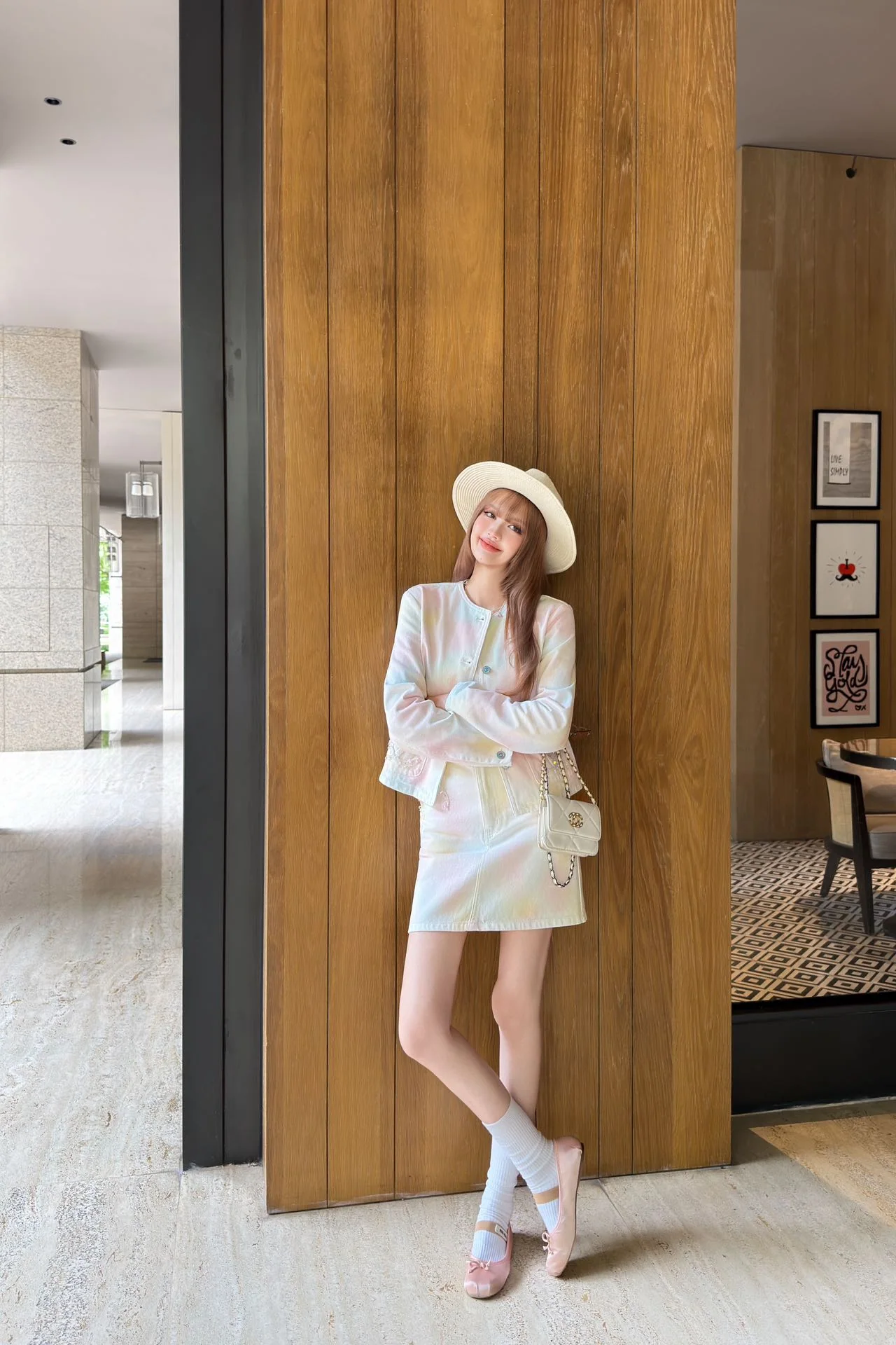 미우미우 타이다이 데님 미니스커트 상세 이미지 4