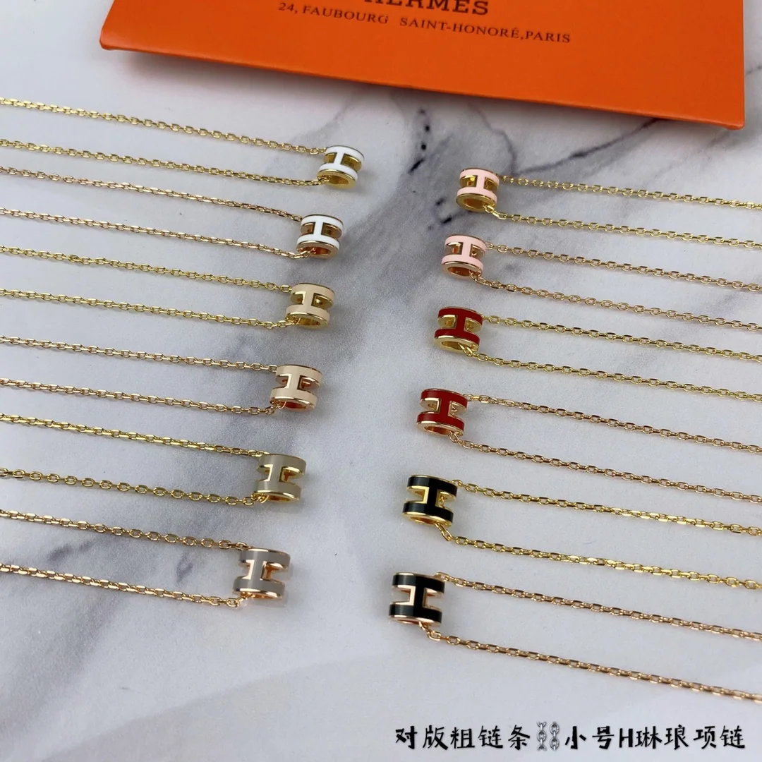 에르메스 미니 H 목걸이 상세 이미지 4
