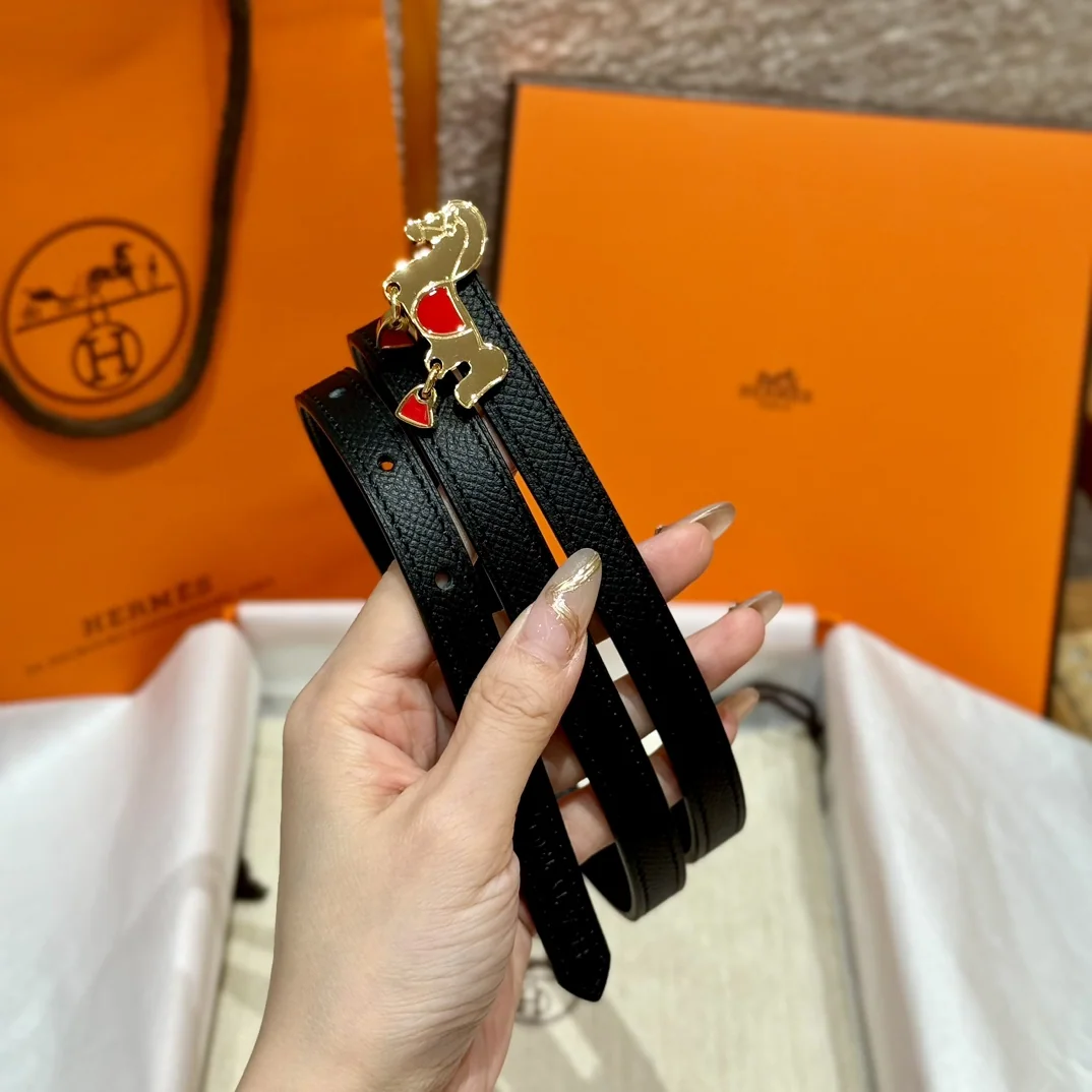 에르메스 그르낭 양면 가죽 벨트 T 버클 175430