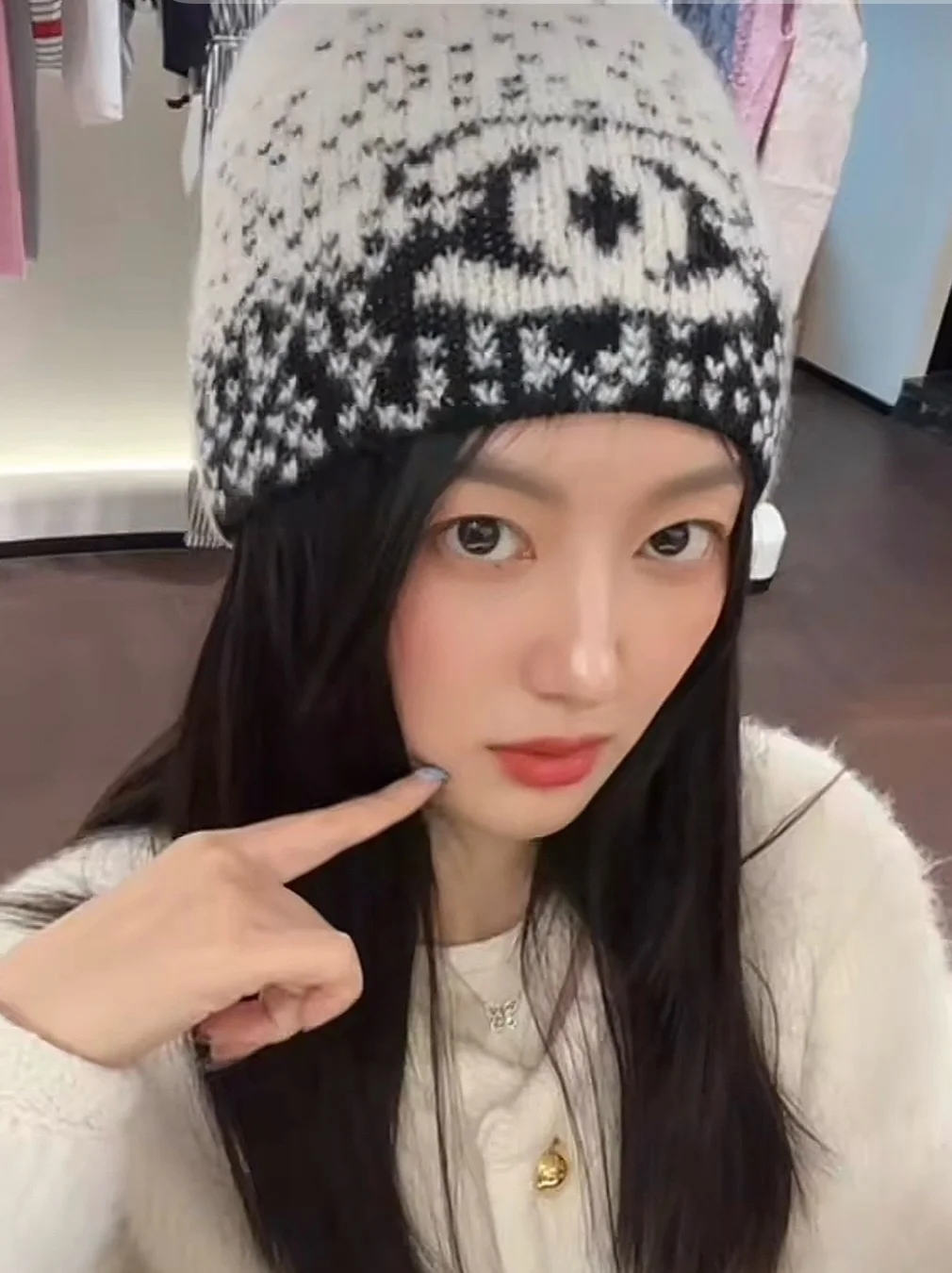 샤넬 비니 모자 상세 이미지 1