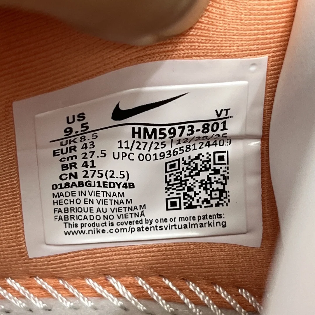 나이키 [5A] 보메로 프리미엄 HM5973-801 201694 Nike Vomero Premium Tangerine Tint Pink Foam 상세 이미지 6