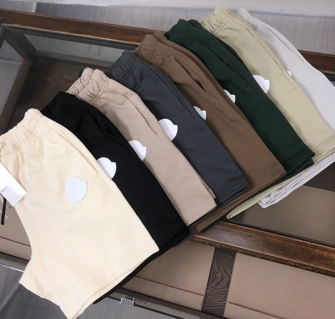 몽클레어 로고 캐주얼 430 g 워싱 코튼 남성 반바지 430 G 상세 이미지 2