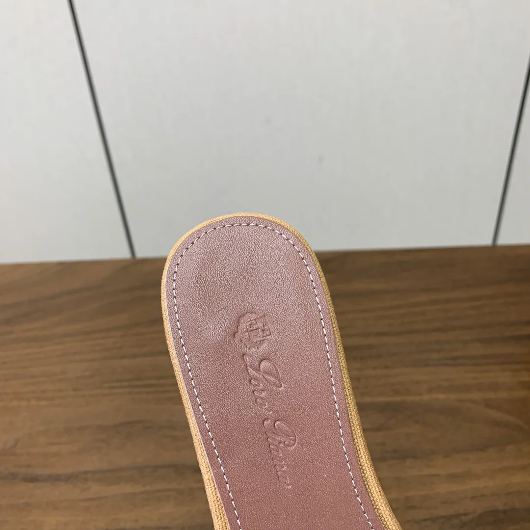 로로피아나 컬러 블록 플랫 샌들 상세 이미지 7