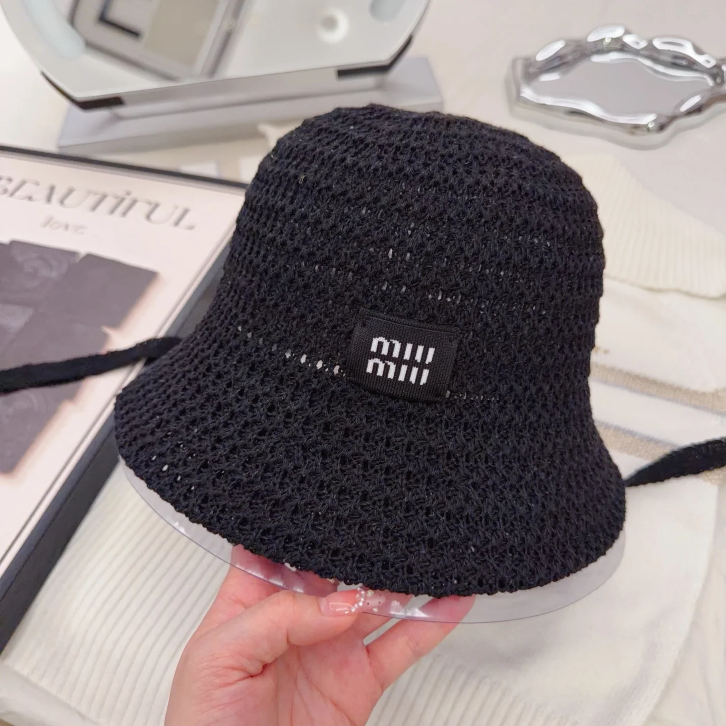 미우미우 모자 80854 Miu Miu Cap 상세 이미지 3