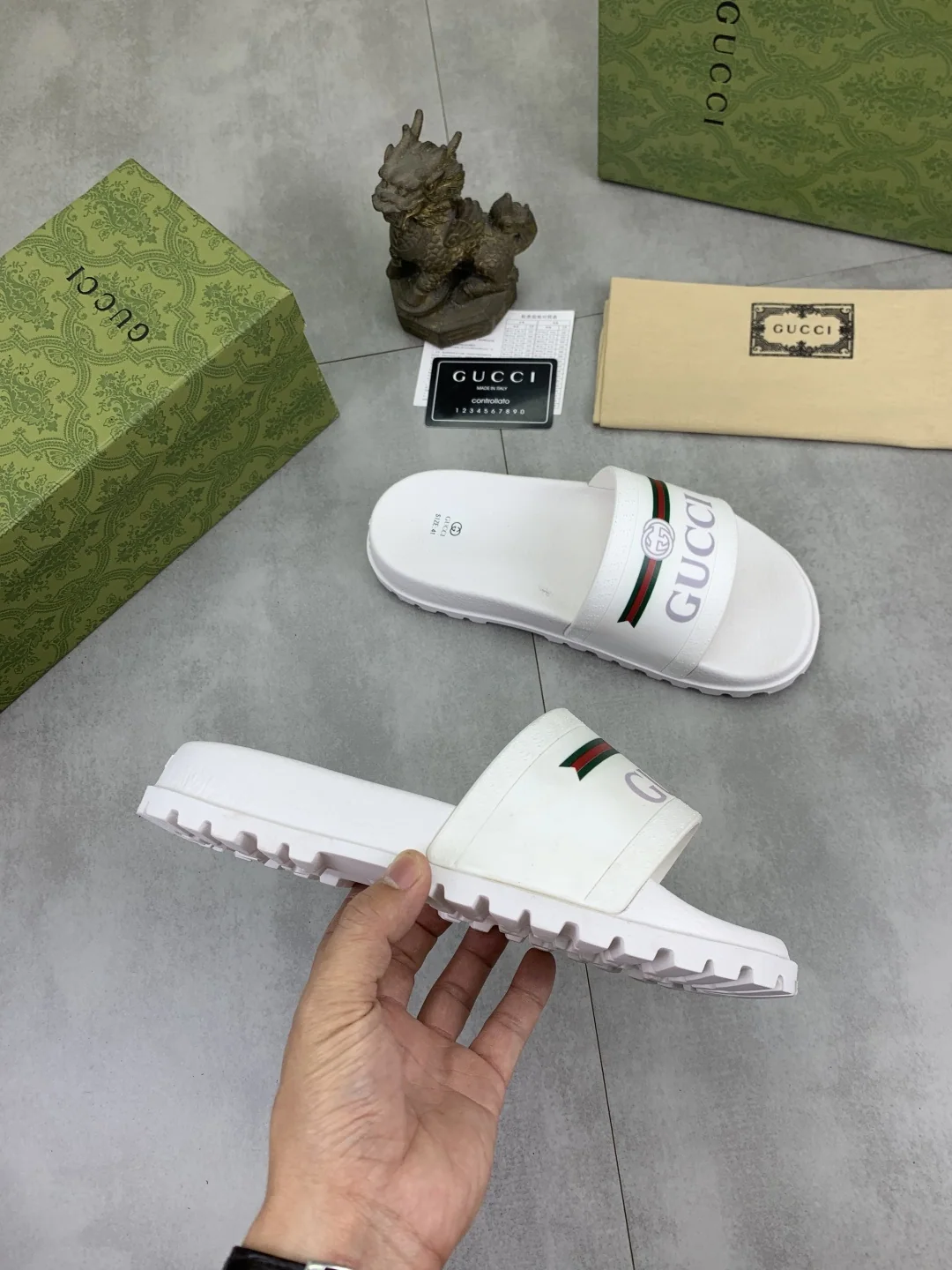 구찌 뱀띠 더블 G 콤비네이션 샌들 상세 이미지 6