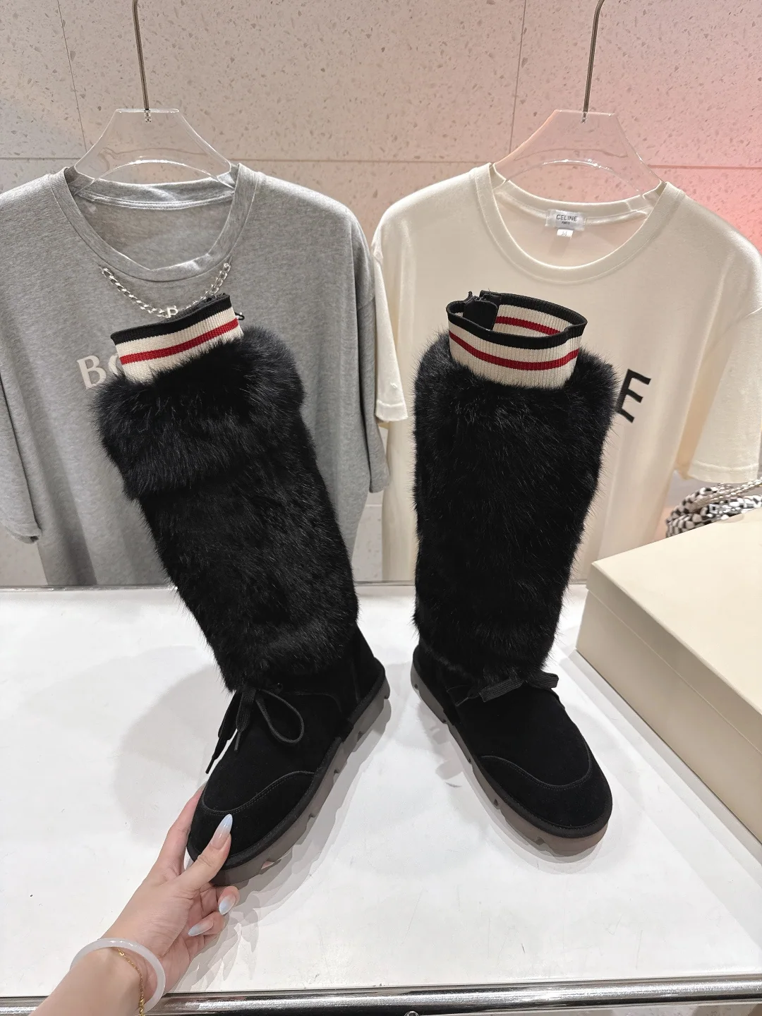 브루넬로쿠치넬리 울 안감 롱 부츠 9737 상세 이미지 4