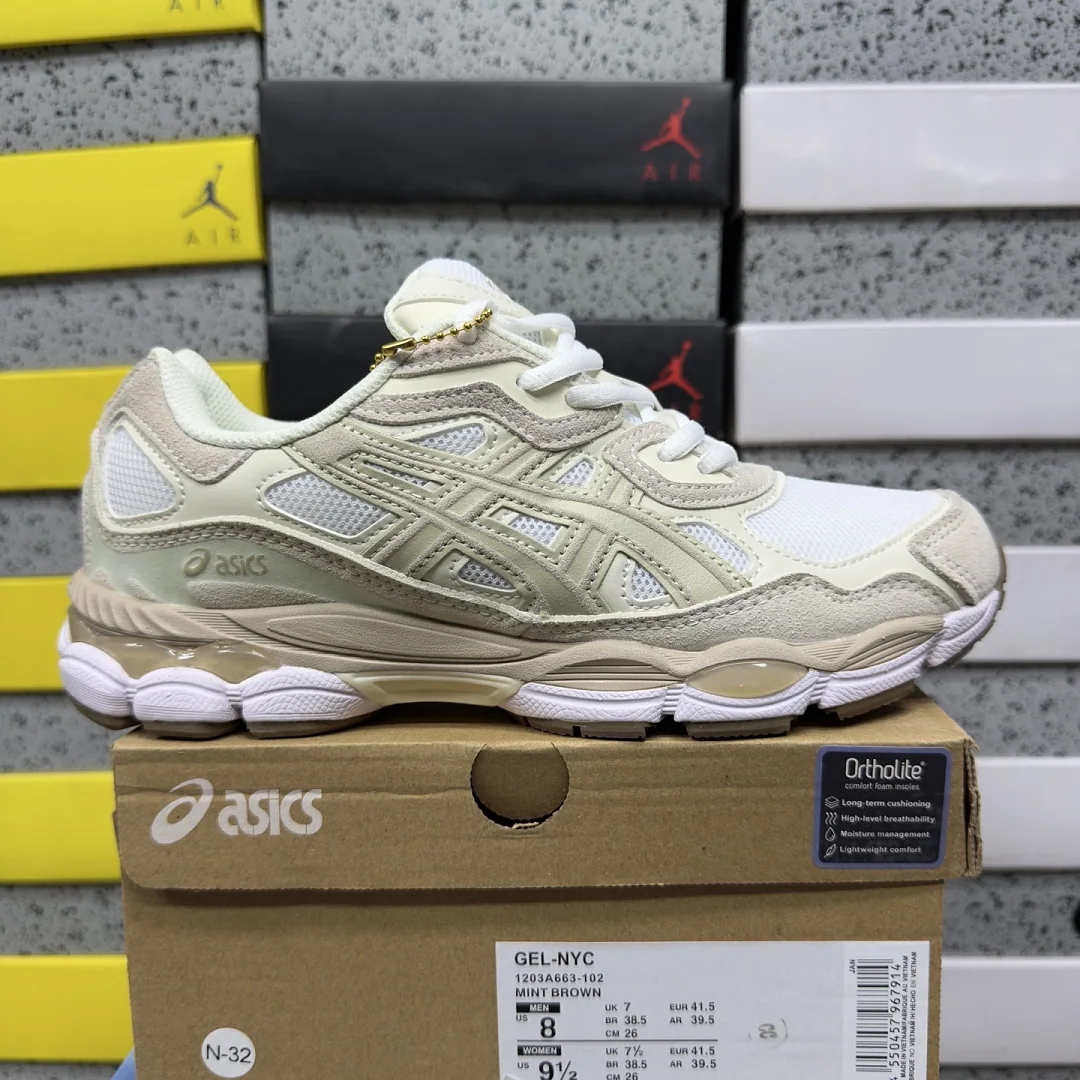 아식스 [WZ] 젤 NYC 1203A663-102 200467 Asics Gel-NYC White Feather Grey
