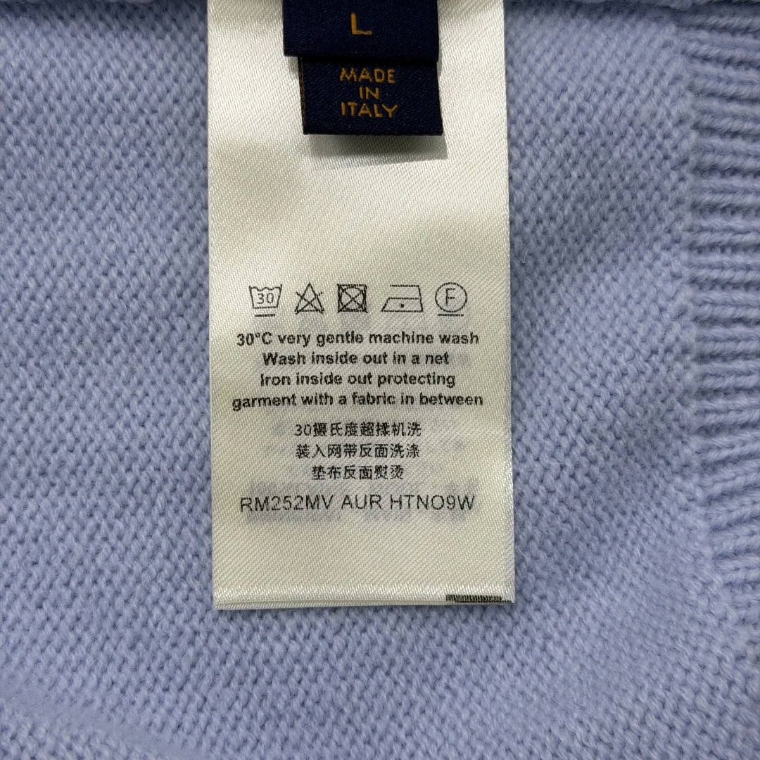 루이비통 자카드 로고 브이넥 남성 가디건 상세 이미지 9