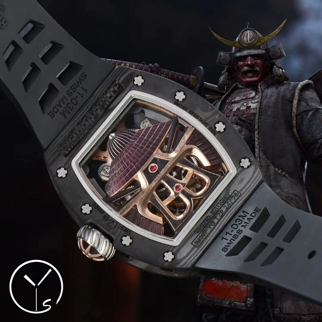 리차드밀 RM 47 블랙 그레이 투르비용 세라믹 남성 시계 레플리카 44996 Richard Mille 상세 이미지 7