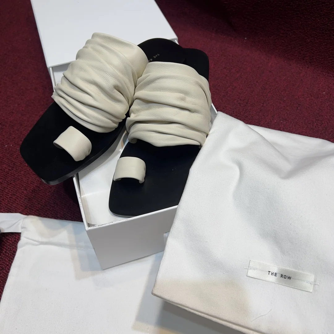 더로우 혼합 양가죽 샌들 상세 이미지 6