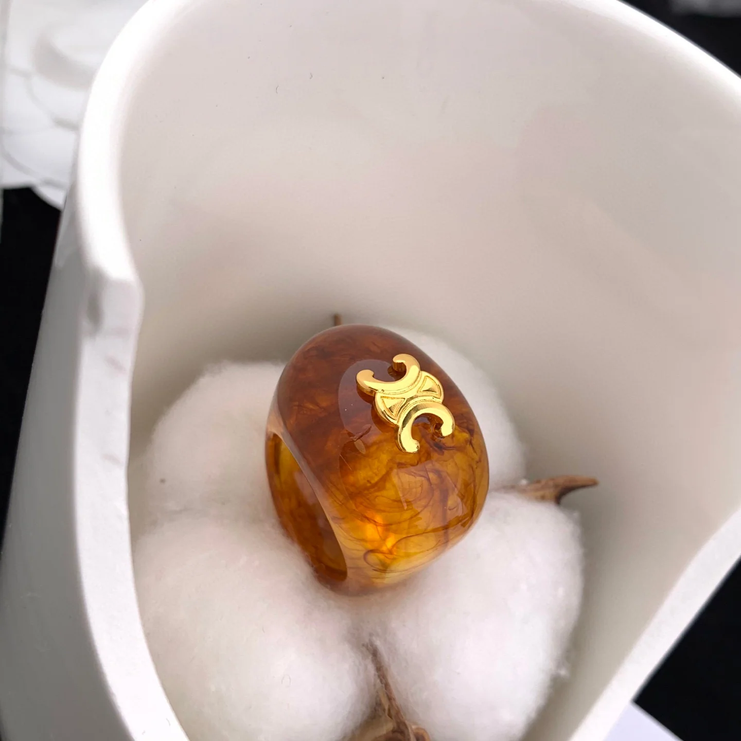 셀린느 개선문 아크릴 반지 상세 이미지 5