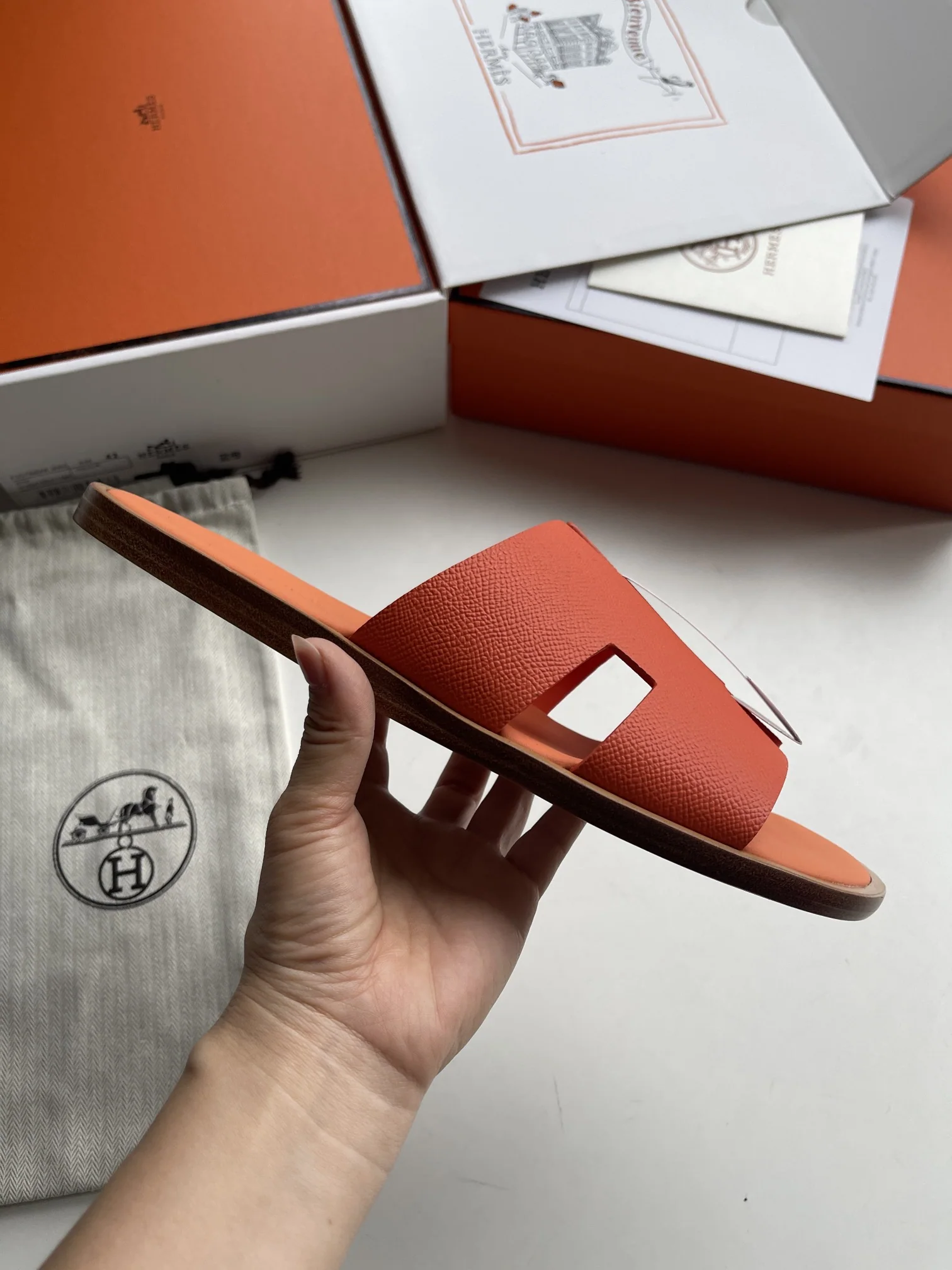 에르메스 H자형 남성 슬리퍼 상세 이미지 6