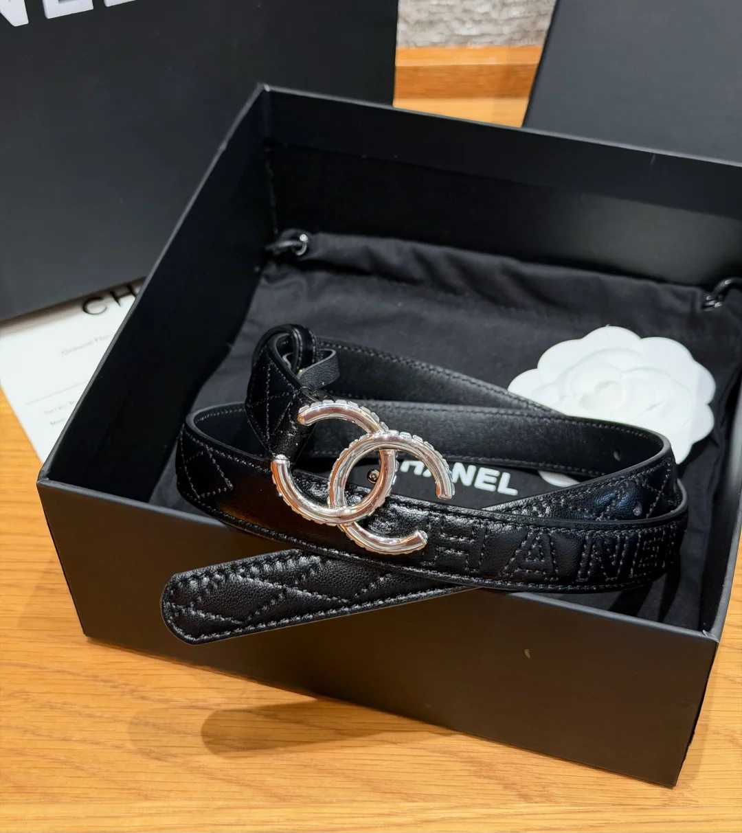 샤넬 퀼팅 램스킨 벨트 20mm 벨트 174209