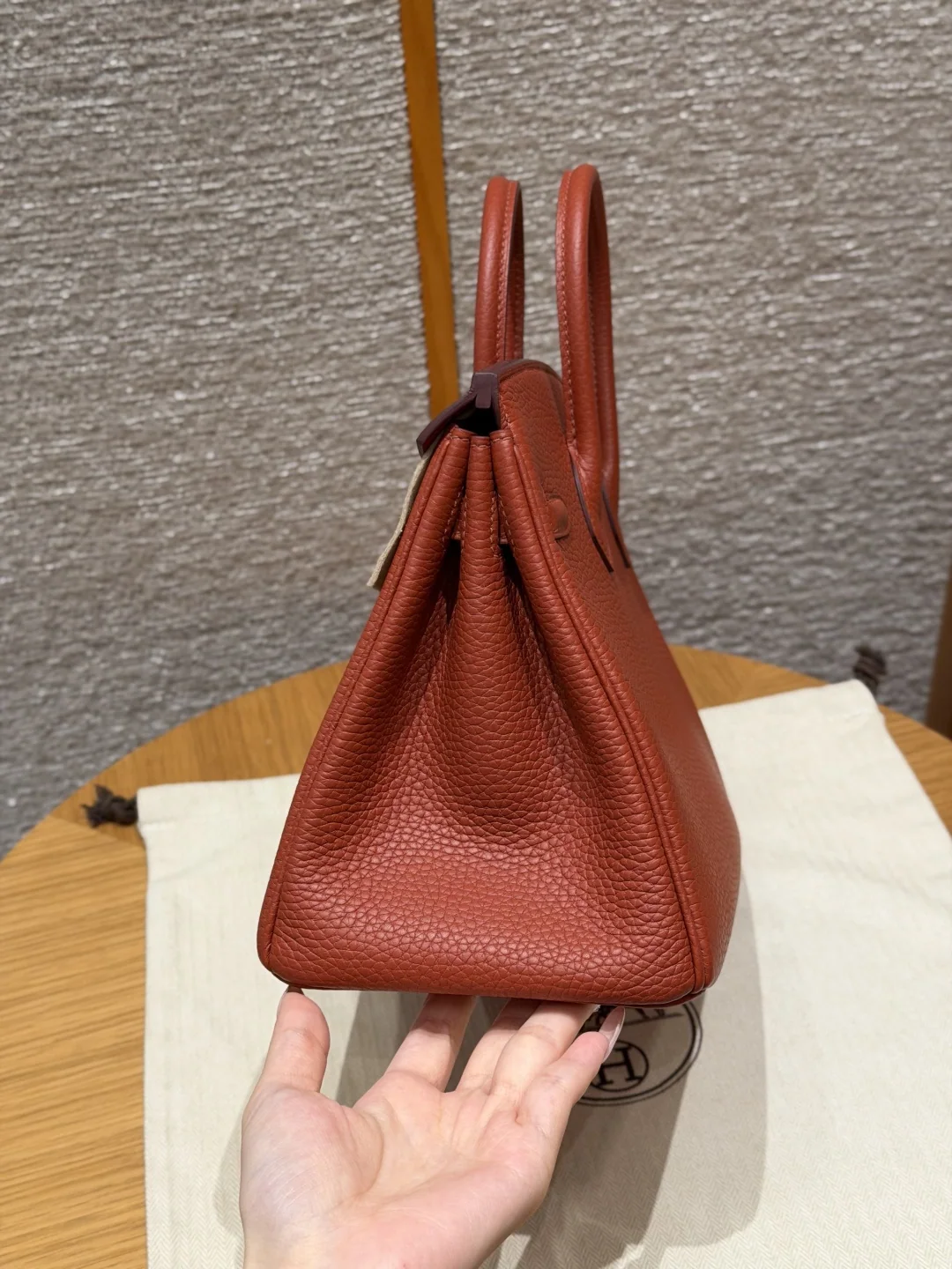 에르메스 버킨 25 cm 토마토 레드 가방 상세 이미지 4