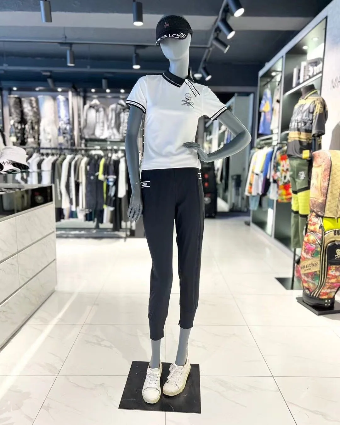 마크앤로나 여성 비대칭 버튼업 골프 탑 상세 이미지 3
