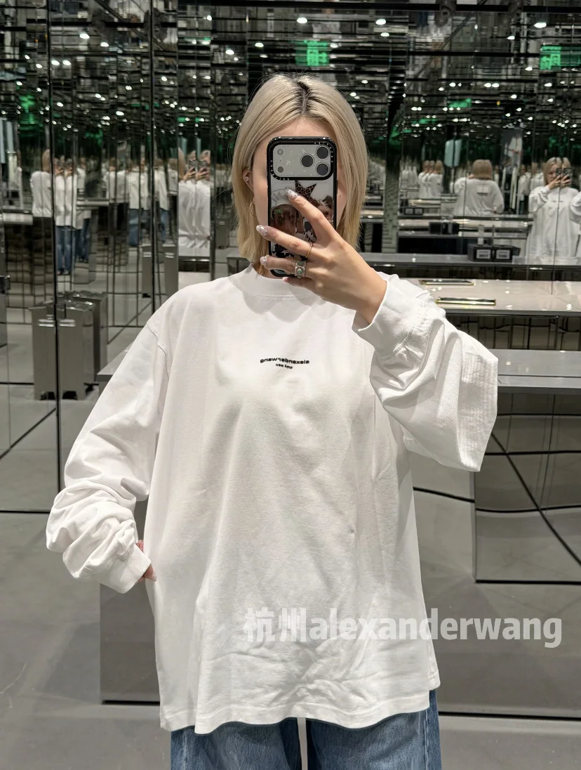 알렉산더왕 스몰로고 3D 프린트 남성 긴팔 티셔츠 상세 이미지 21