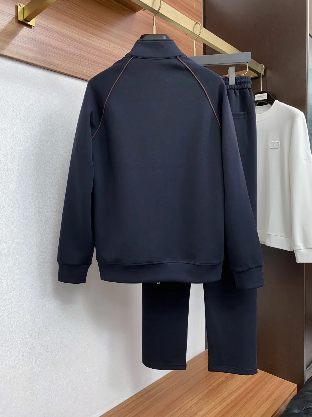 로로피아나 스탠드카라 클래식 자수 가디건 자켓 상세 이미지 9
