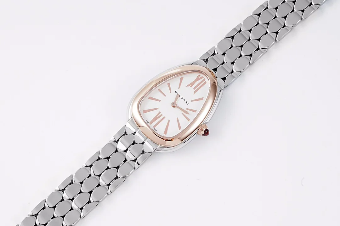불가리 세르펜티 세두토리 골드 실버 다이아 쿼츠 여성 시계 레플리카 45022 Bvlgari 상세 이미지 2
