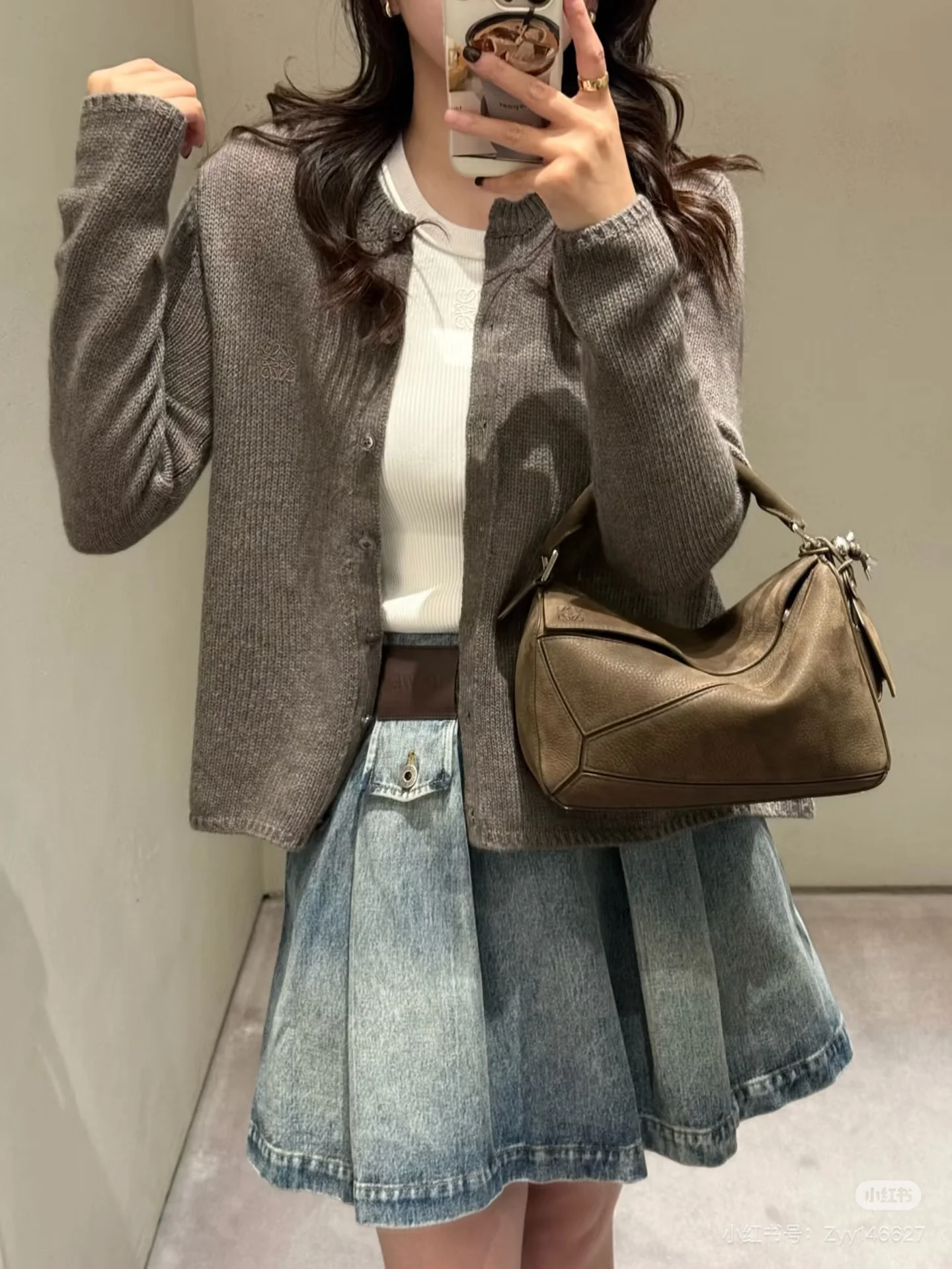 로에베 캐시미어 시스루 버튼 가디건 상세 이미지 7