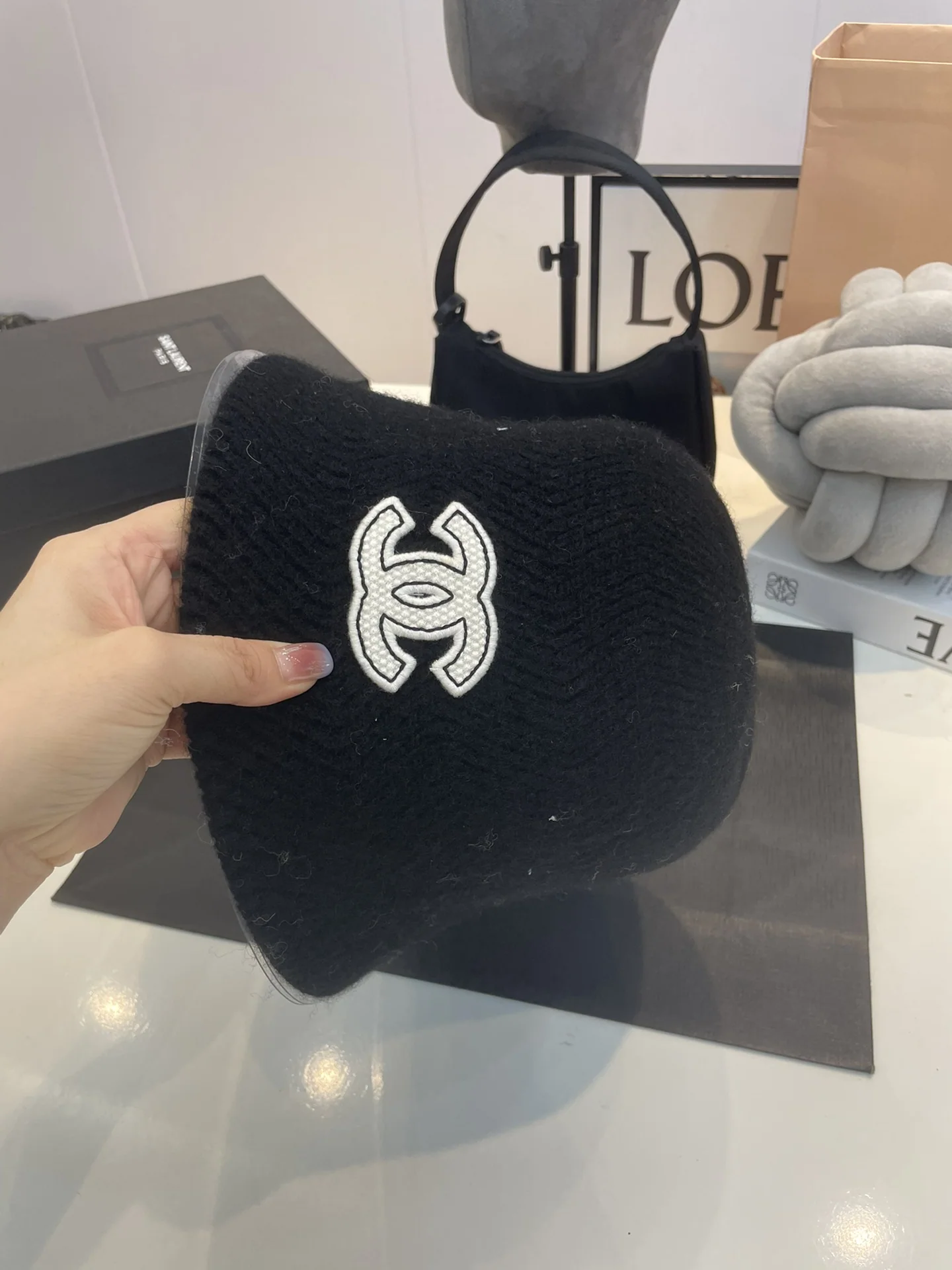 샤넬 울 버킷햇 모자 상세 이미지 7