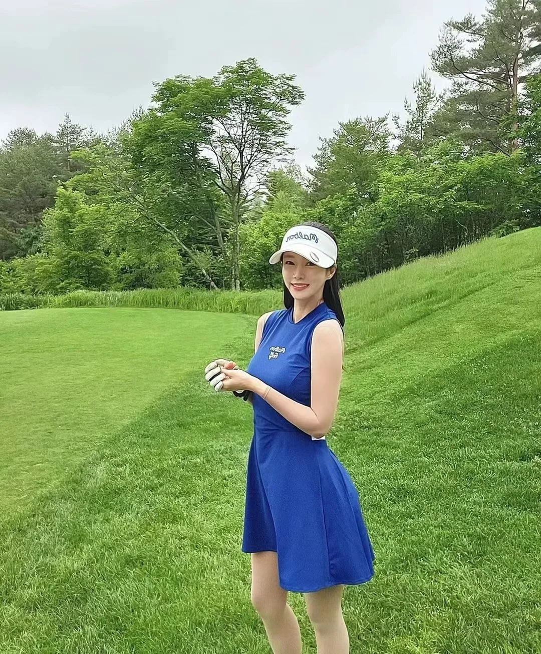 말본 여성 청색 골프 드레스 반바지 포함 834100200