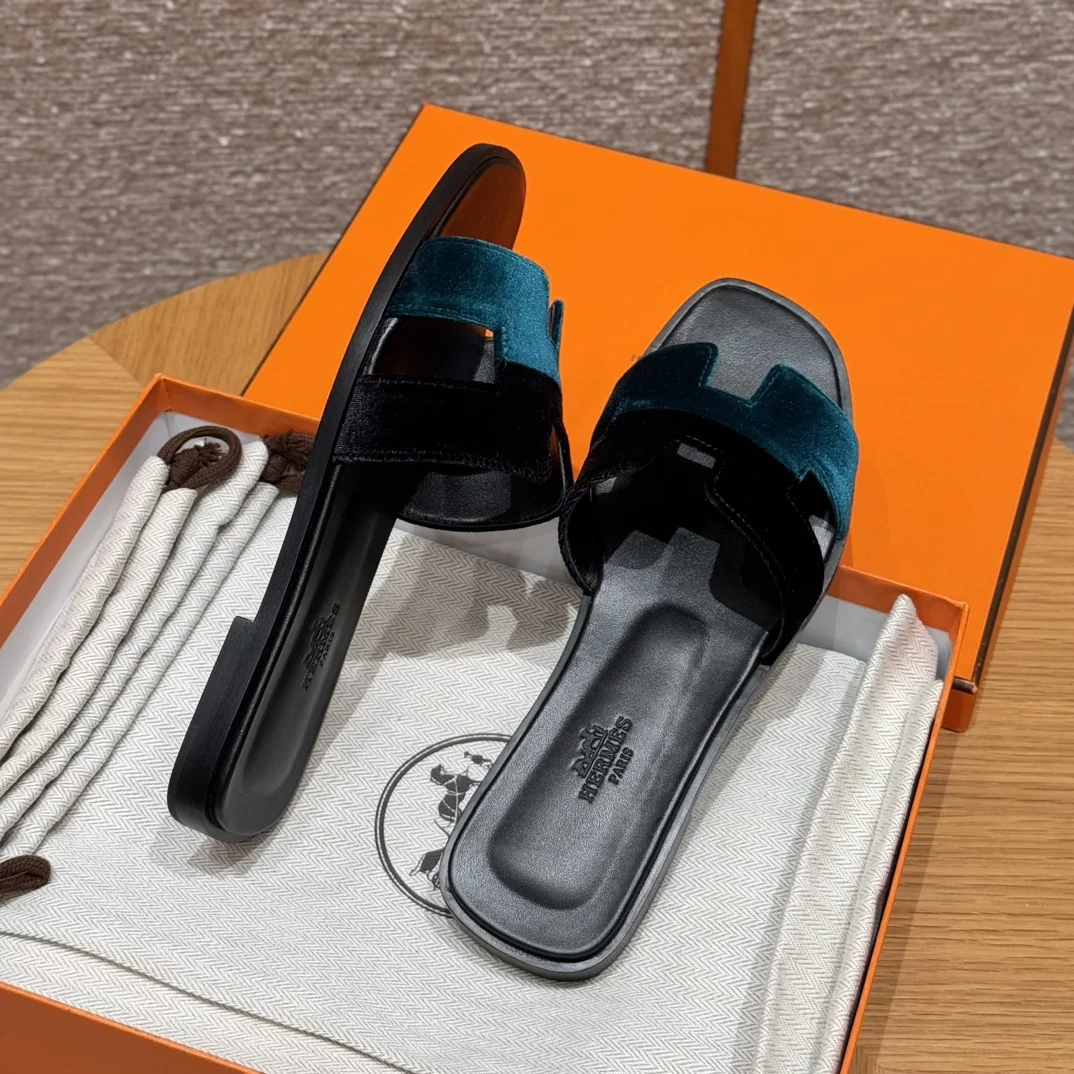 에르메스 오란 스웨이드 슬리퍼 상세 이미지 7