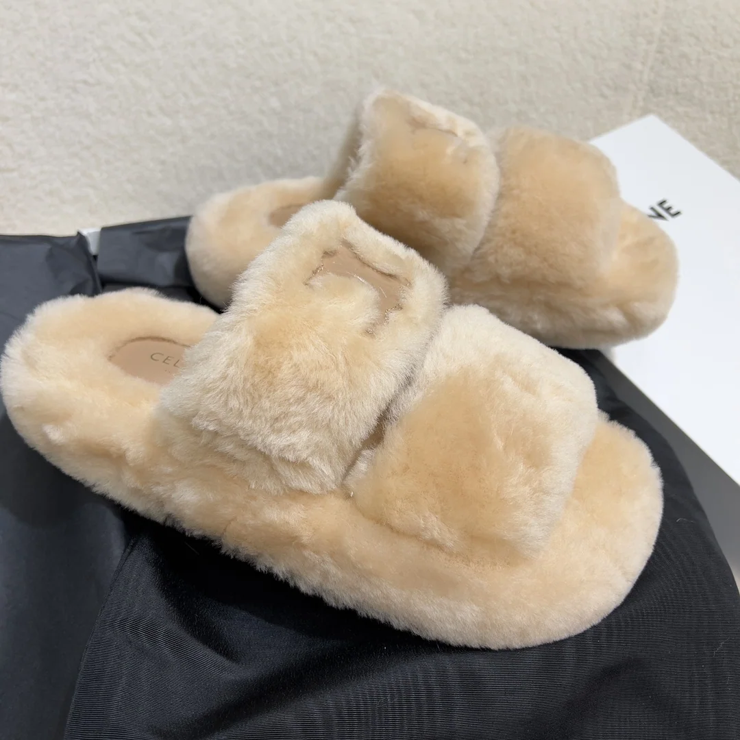 셀린느 울 개선문 퍼 슬리퍼 상세 이미지 6