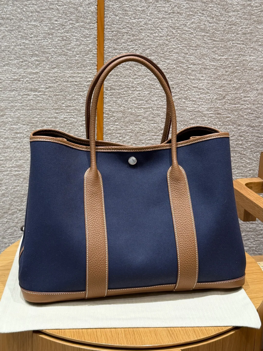 에르메스 가든파티 30 cm 캔버스 가방 상세 이미지 2