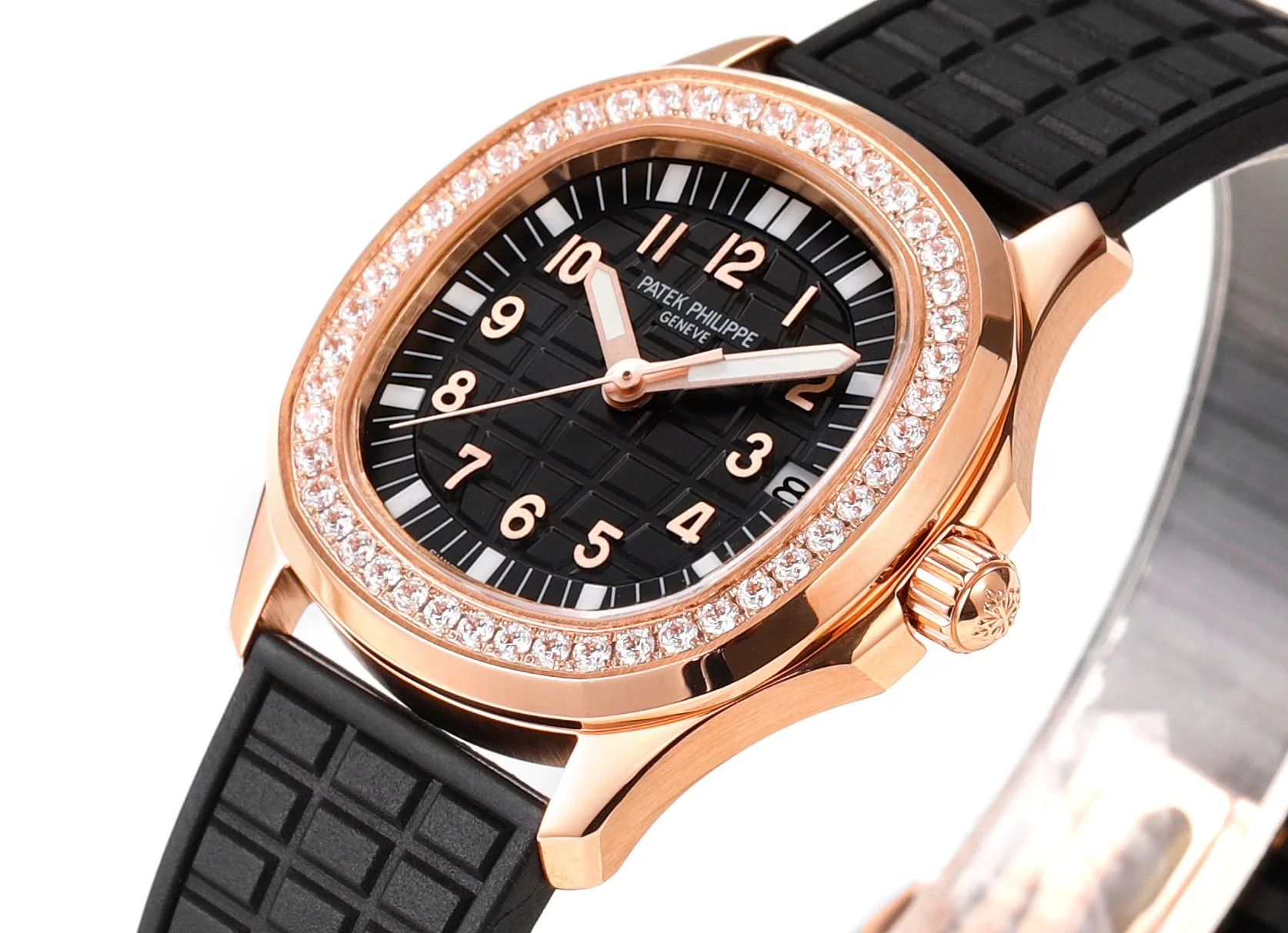파텍필립 아쿠아넛 다이아 자동 스틸 여성용 JBL 공장 레플리카 44174 Patek Philippe 상세 이미지 4