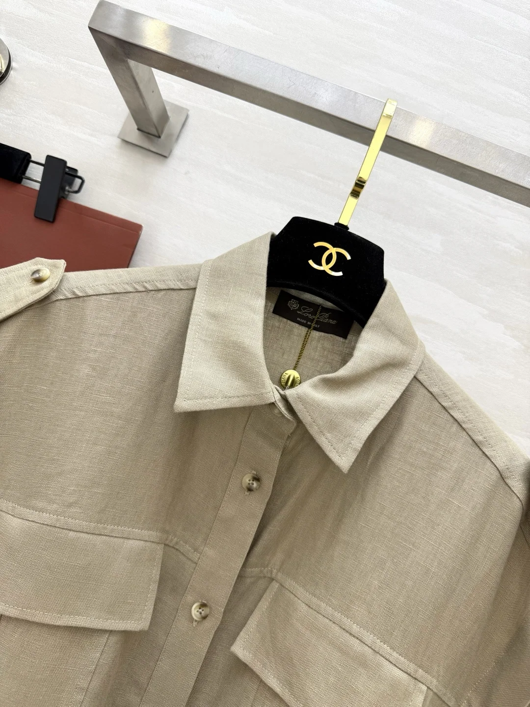 로로피아나 린넨 노슬리브 맥시 원피스 상세 이미지 6