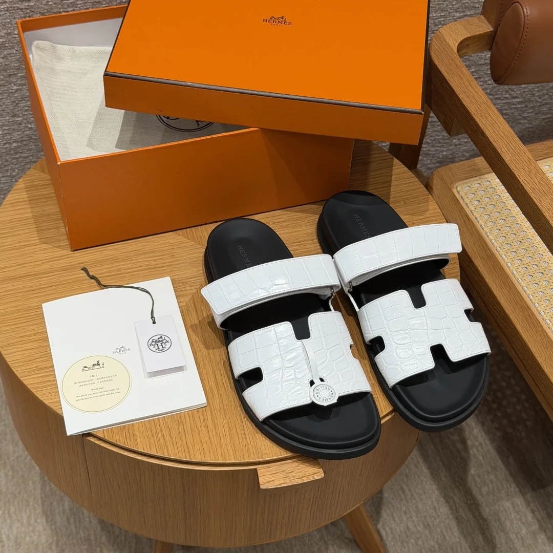 에르메스 180/CHYPRE 앨리게이터 샌들 상세 이미지 1