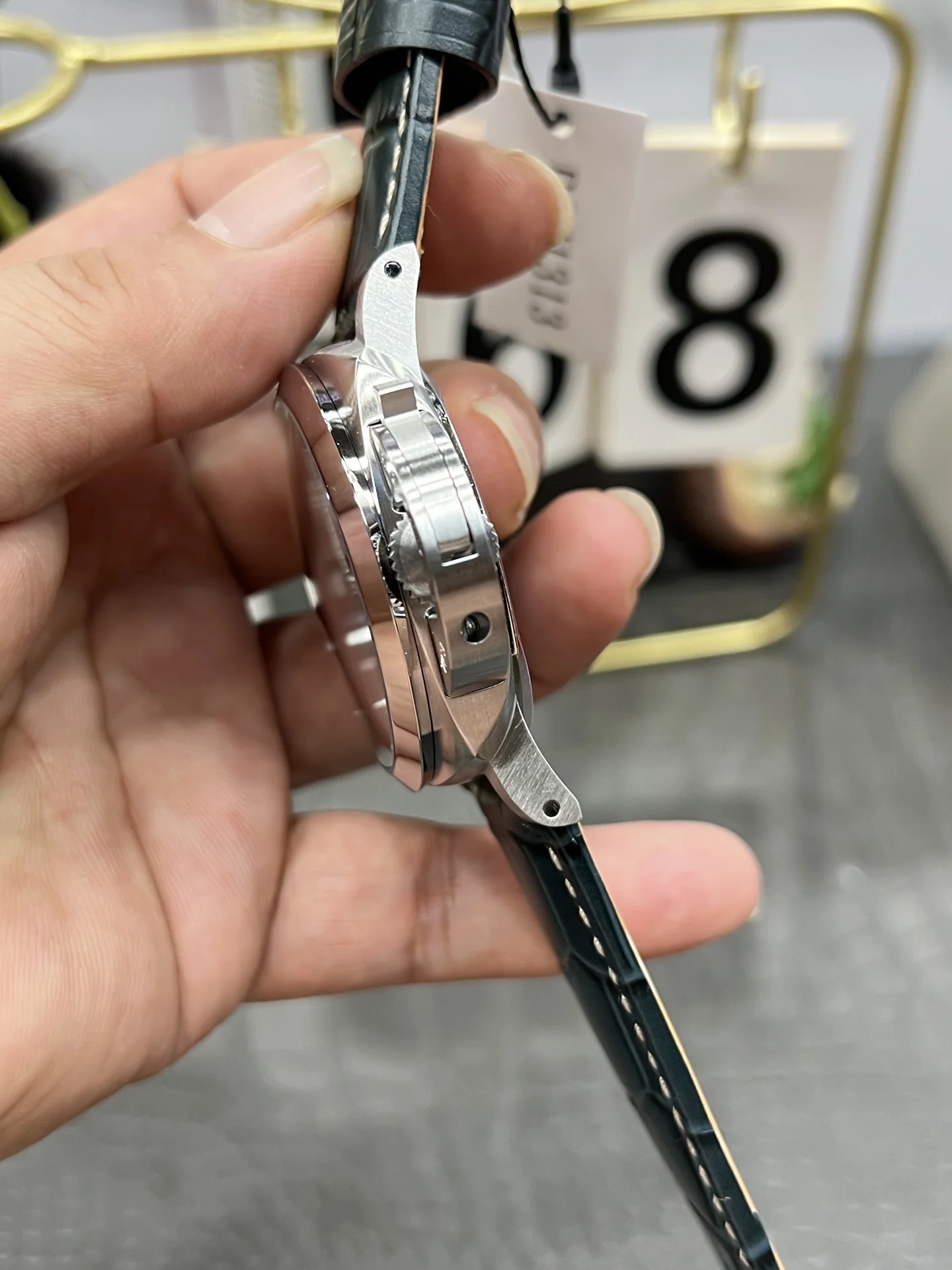 파네라이 PAM1313 블루 다이얼 자동 시계 상세 이미지 6
