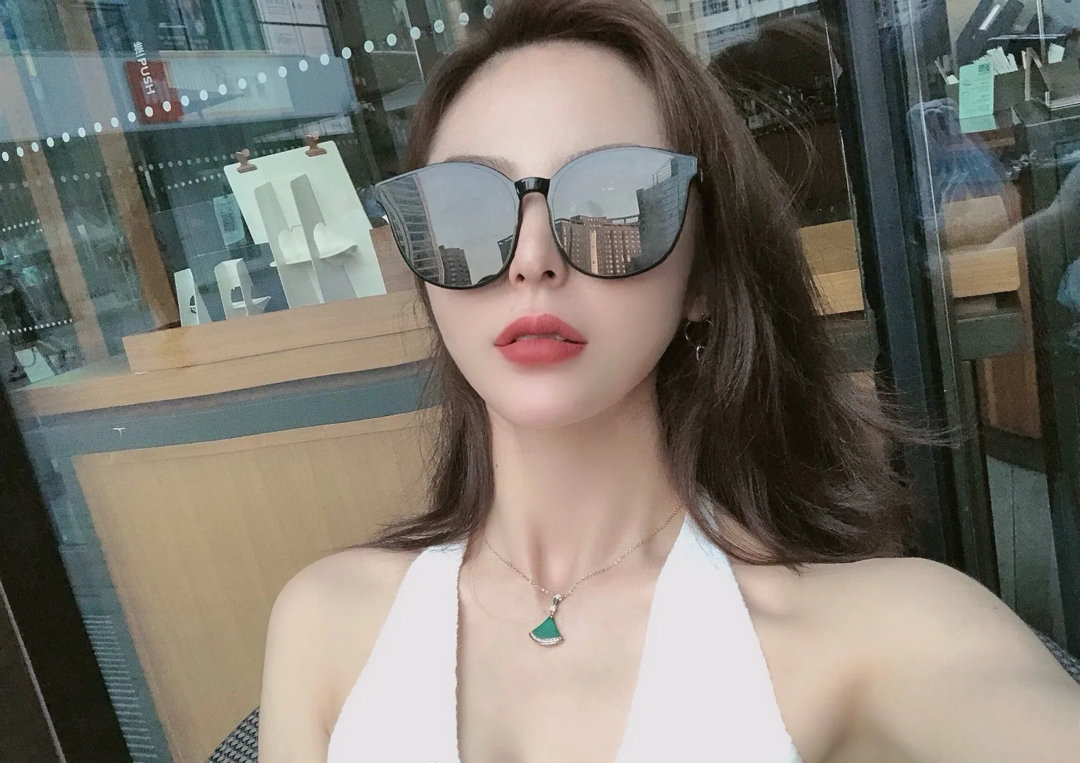 불가리 18 K 골드 다이아몬드 목걸이 상세 이미지 2